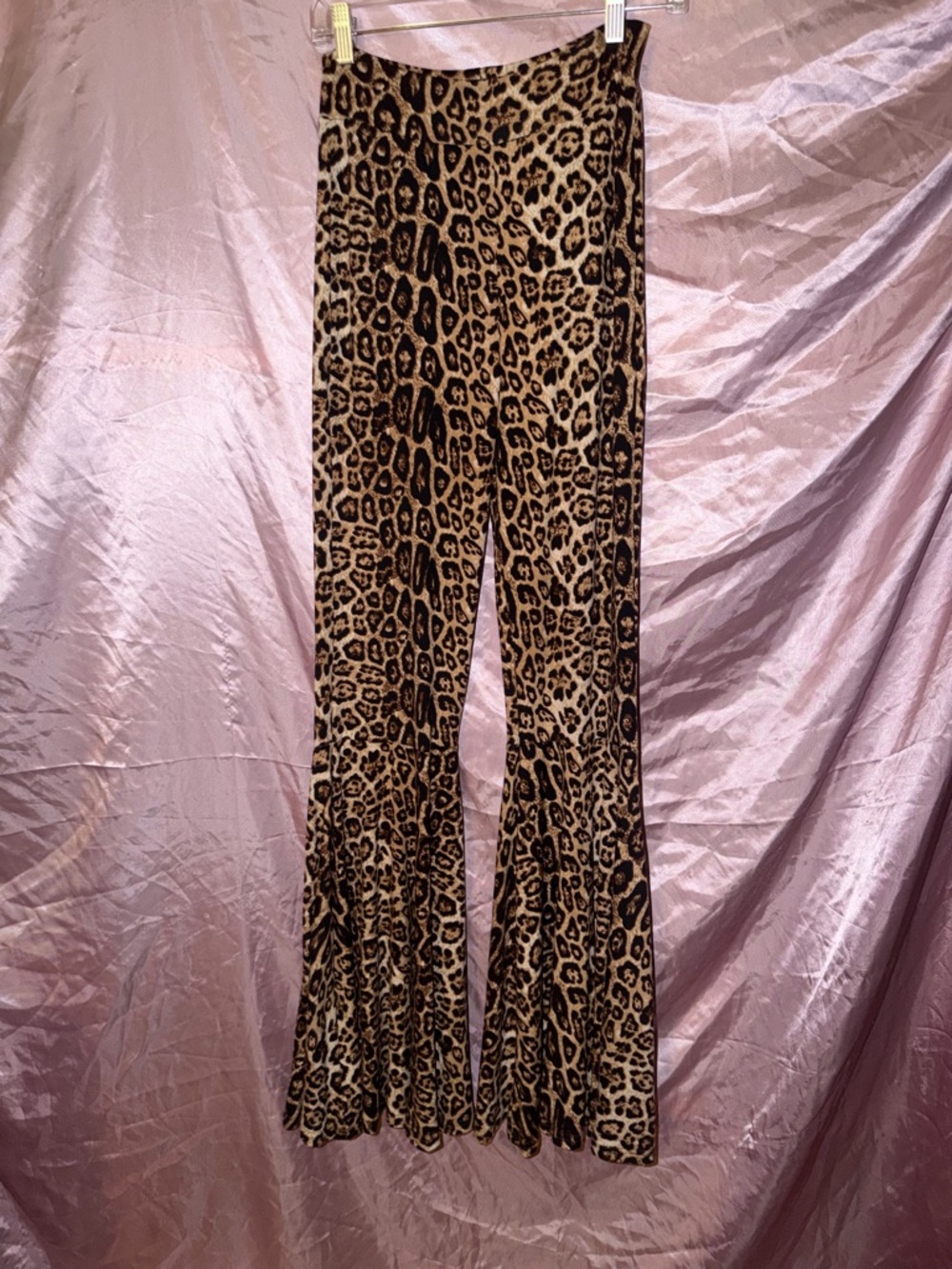 Leopard Print Flared Pants